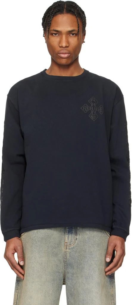 Rhude Black Cross LS T-shirt 1