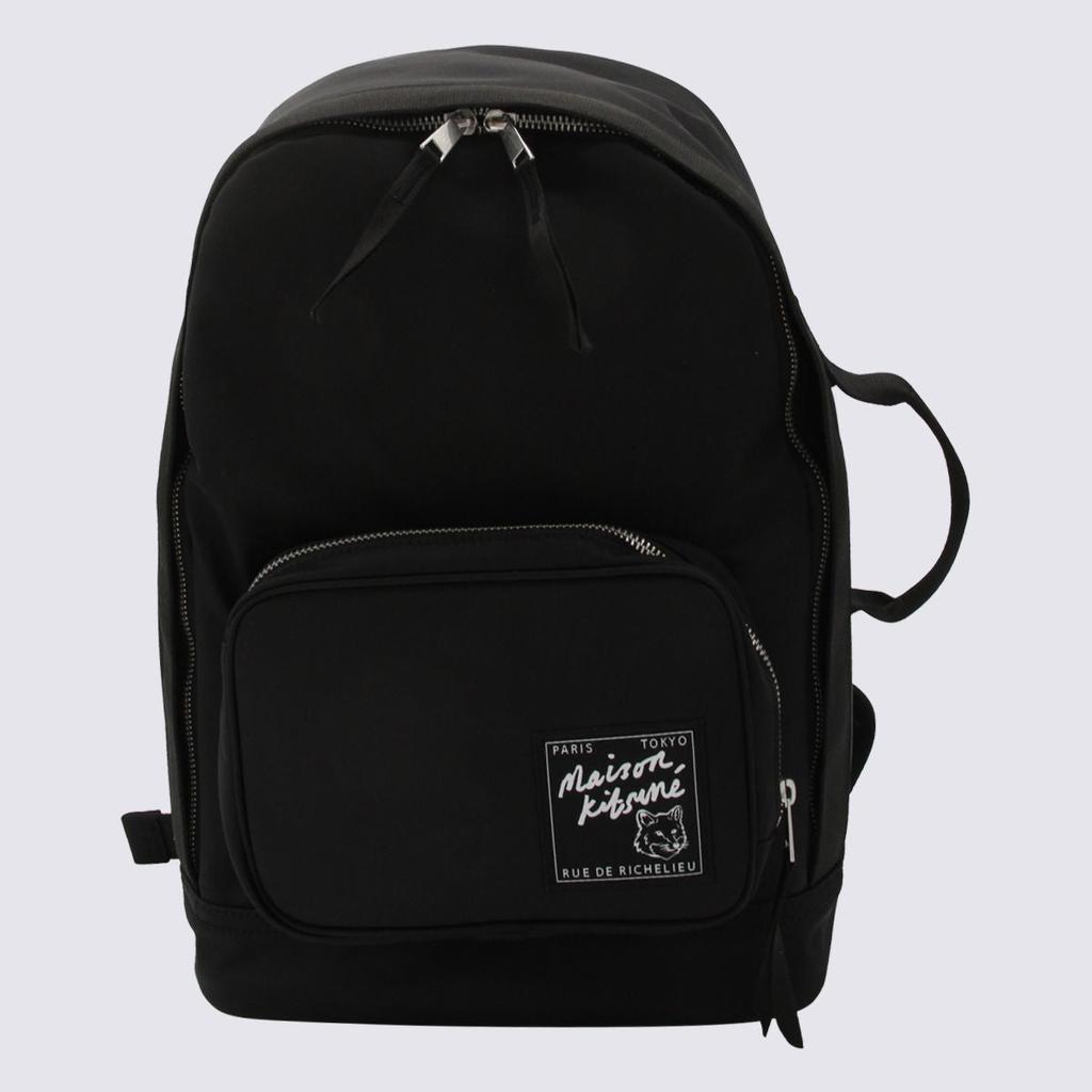 Maison Kitsune Maison Kitsuné Black Backpacks
