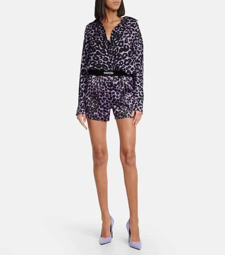 Tom Ford Leopard-print shorts 5