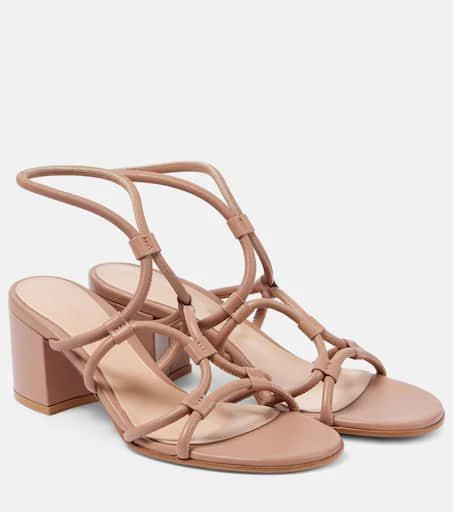 Gianvito Rossi Cage 60 leather sandals 1