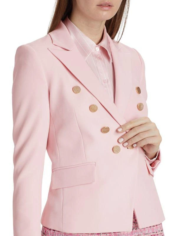 Generation Love Amelia Double-Breasted Stretch Crepe Blazer 4