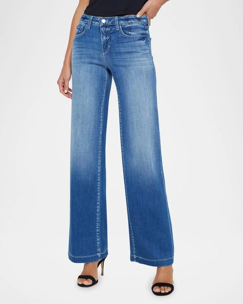 L'Agence Joanne Low-Rise Wide-Leg Jeans 4