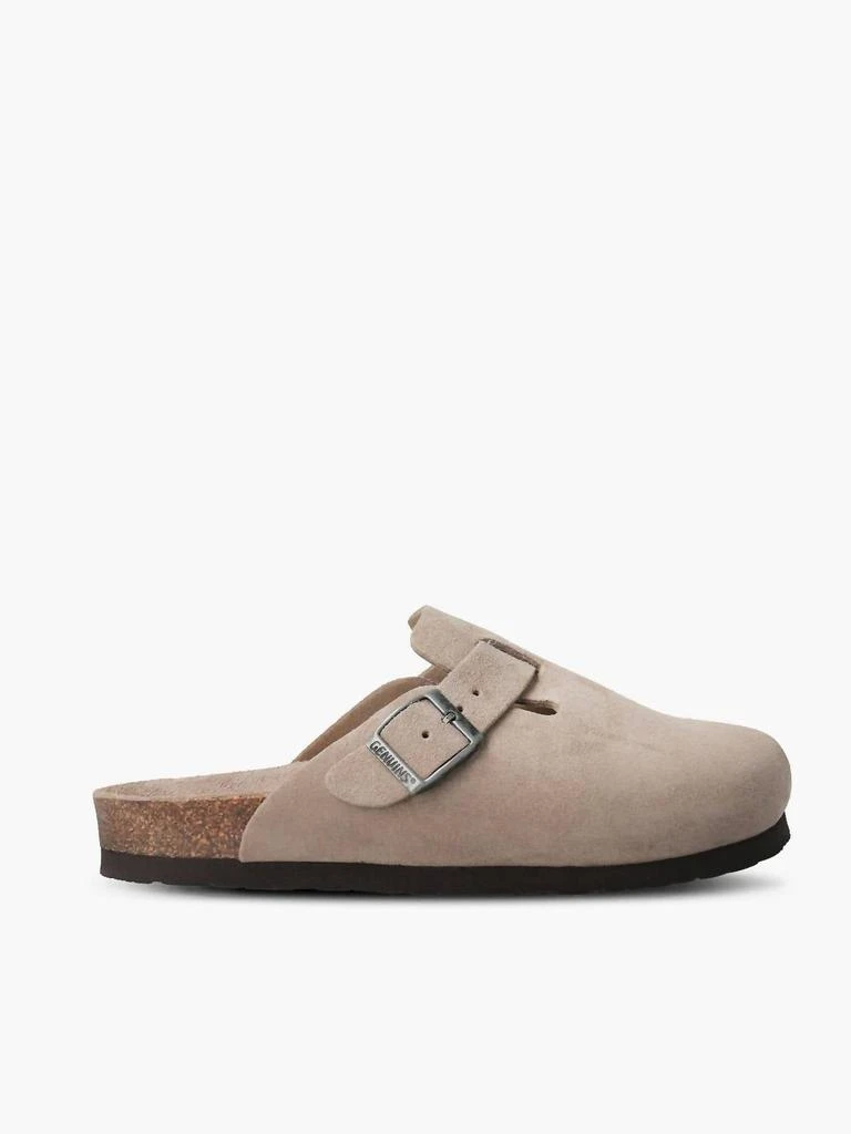 Genuins Riva Velour Sandals Unisex In Taupe 2