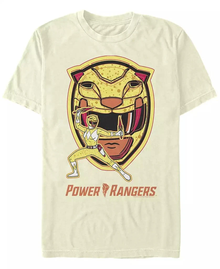 FIFTH SUN Men's Power Rangers Yellow Ranger Hero Short Sleeve T-shirt 1