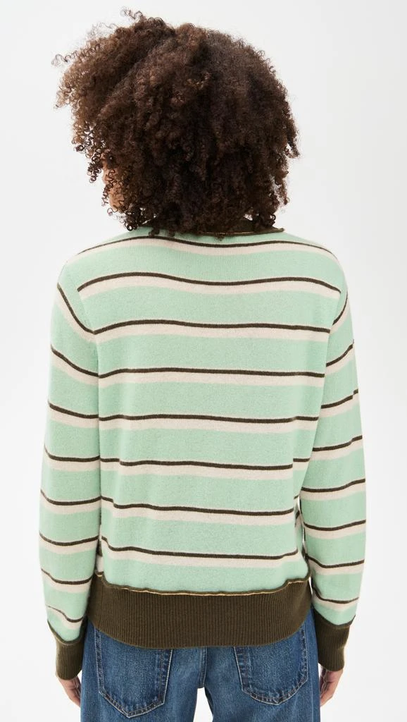 White + Warren Cashmere Mixed Stripe Crew Sweater 2