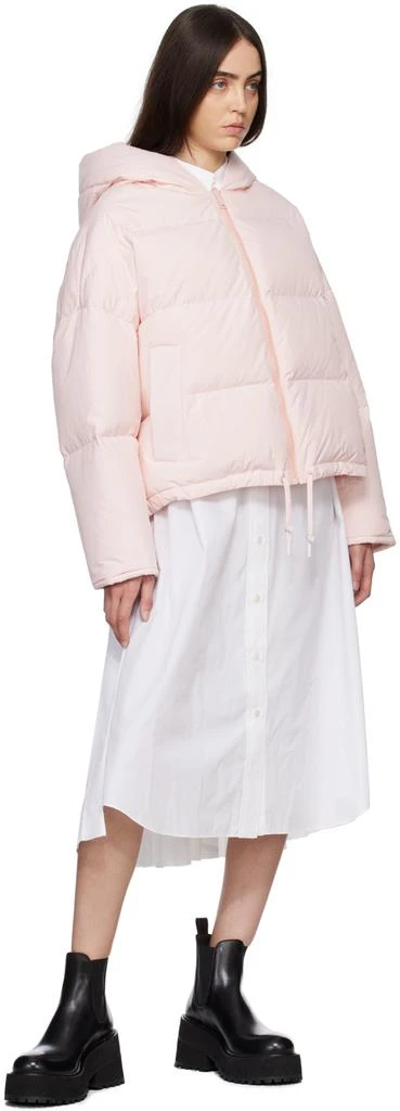 Yves Salomon Pink Quilted Down Jacket 4