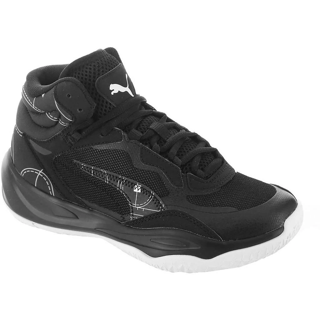 Puma Puma Boys Playmaker Pro Mid Courtside Gym Sport Basketball Shoes 1