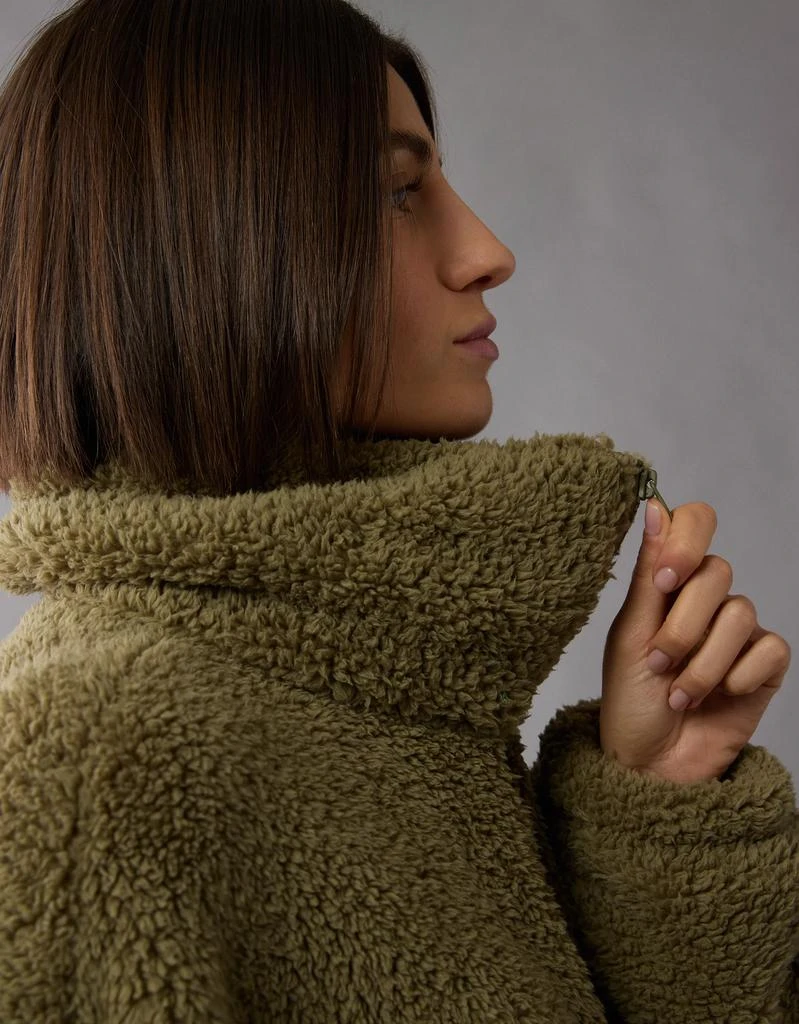AE AE Zip-Up Bear Hug Sherpa Sweatshirt 6