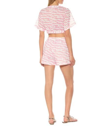 Alexandra Miro Bella printed cotton shorts 3