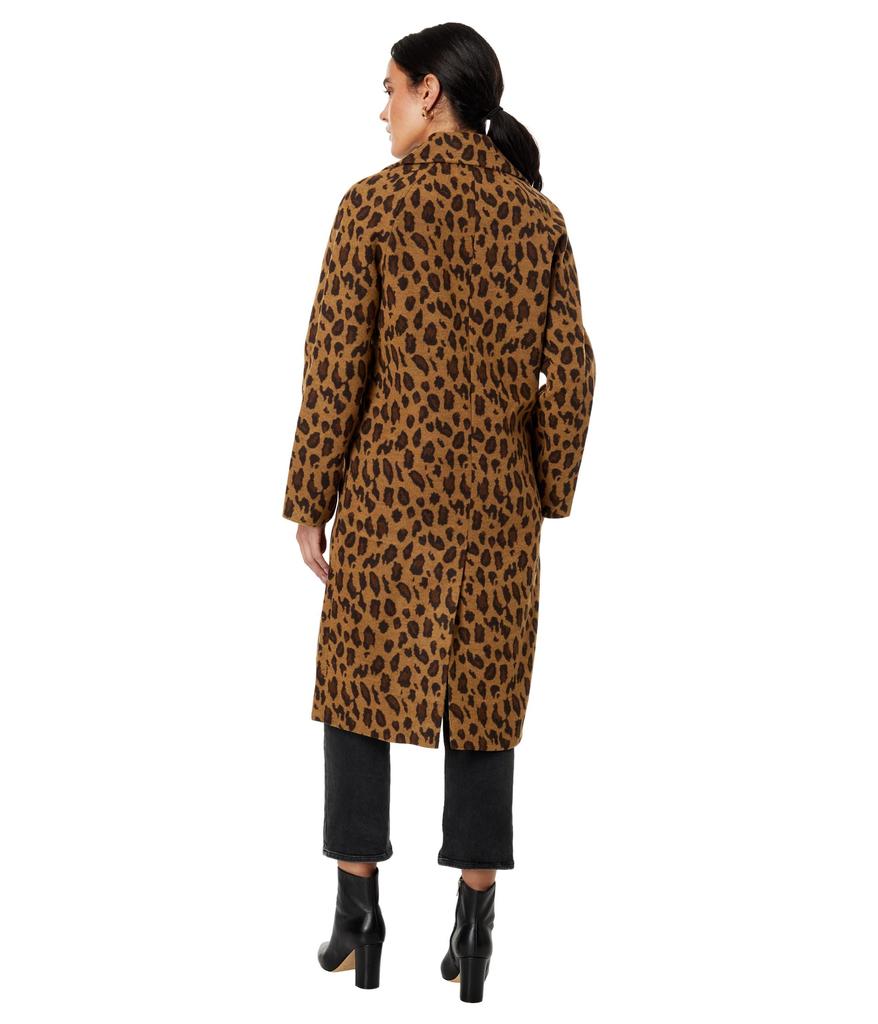 Avec Les Filles Printed Double Face Relaxed Coat