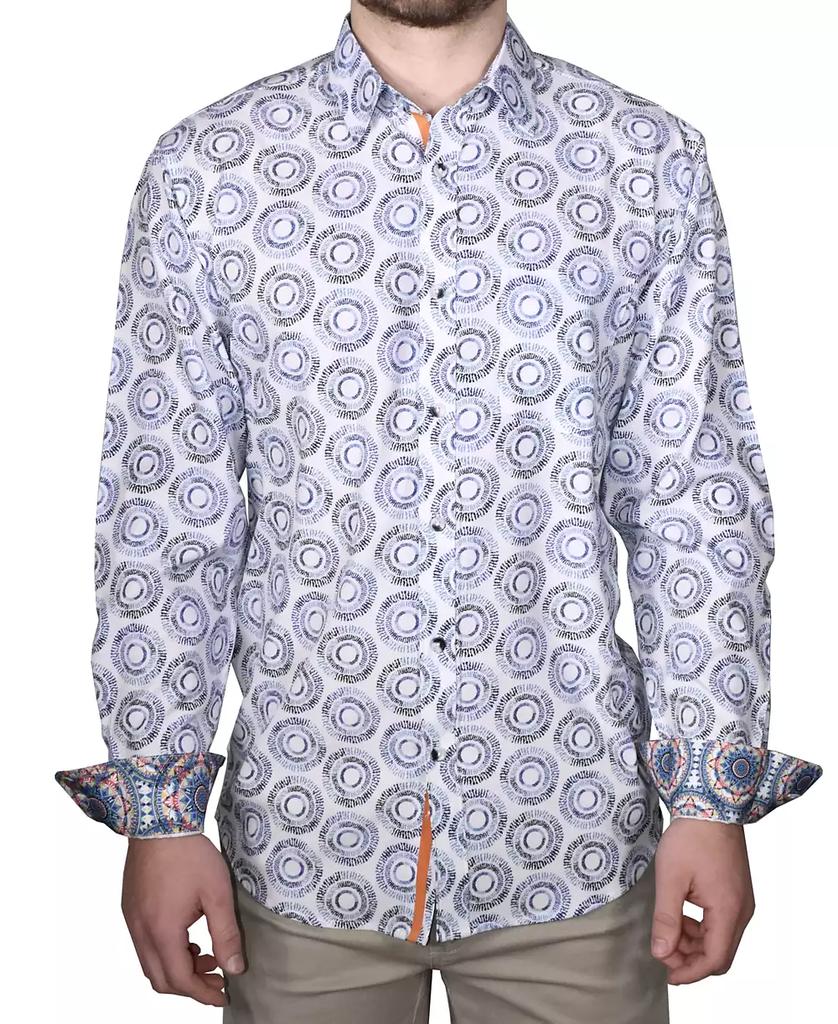 Vintage 1946 Men's Printed Long-Sleeve Woven Shirt