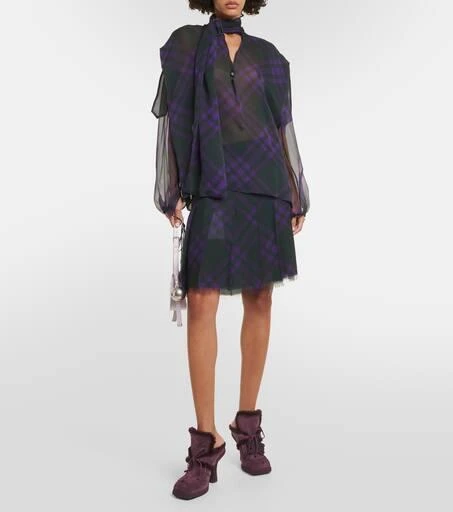 Burberry Shearling-lined suede mules 2