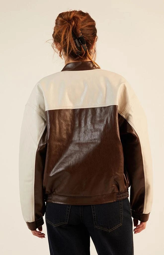 PacSun Faux Leather Oversized Moto Jacket 4