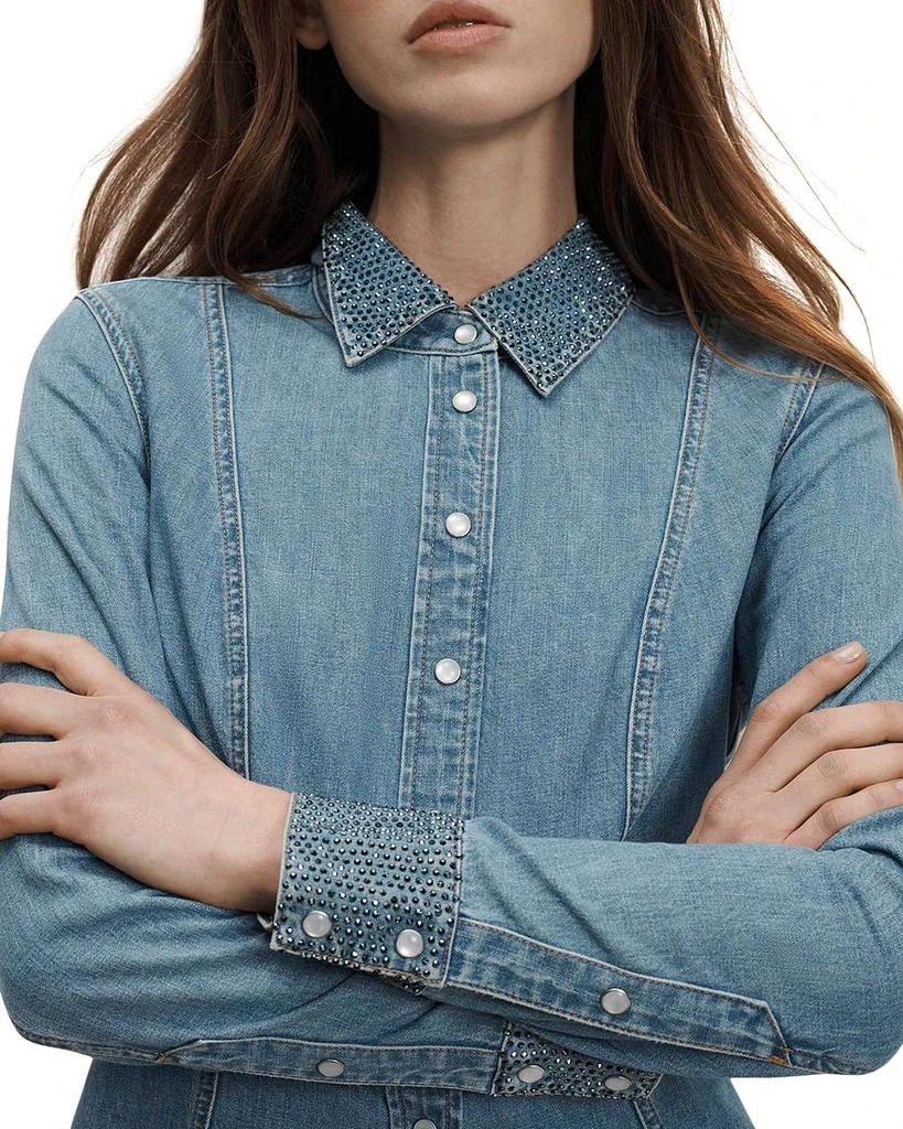 VERONICA BEARD Eddie Rhinestone Shirt 5