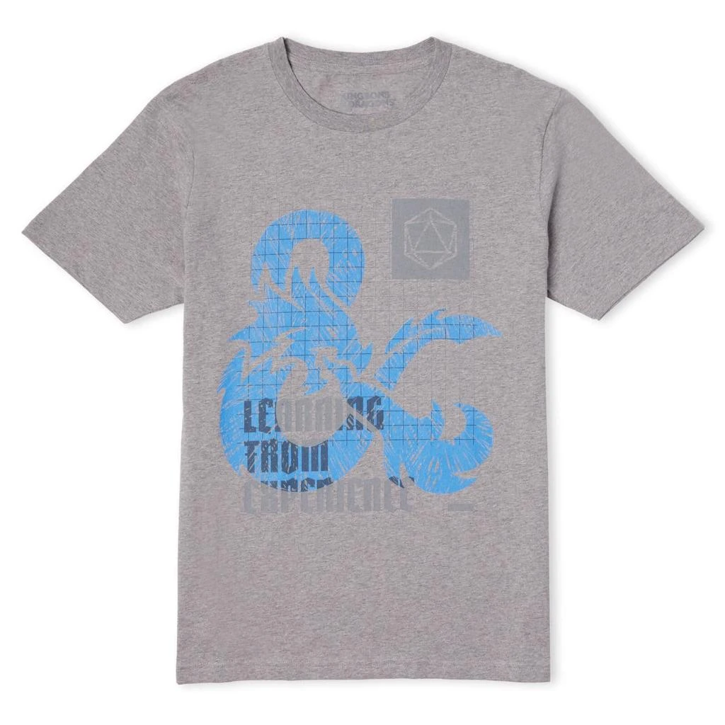 Original Hero Dungeons & Dragons Learning From Experience Unisex T-Shirt - Grey 1