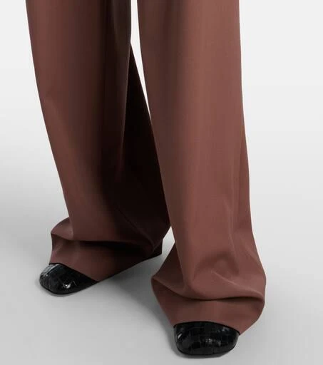 Dries Van Noten Belted wool gabardine wide-leg pants 5