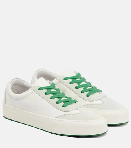 The Row Marley suede-paneled leather sneakers 1