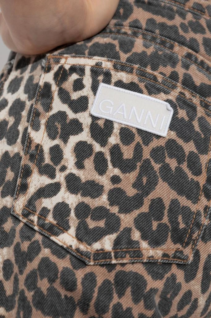 Ganni Animal Print Trousers 5