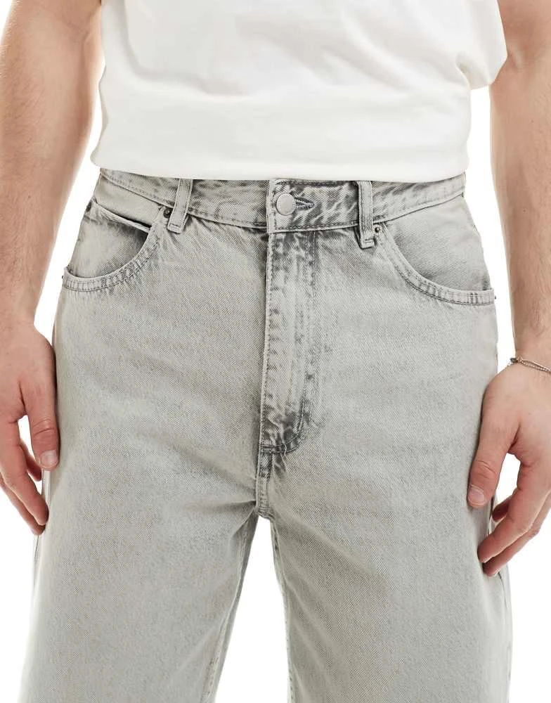 Pull&Bear Pull&Bear baggy  jeans in vintage grey 5