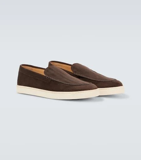 Brunello Cucinelli Herringbone suede loafers 5