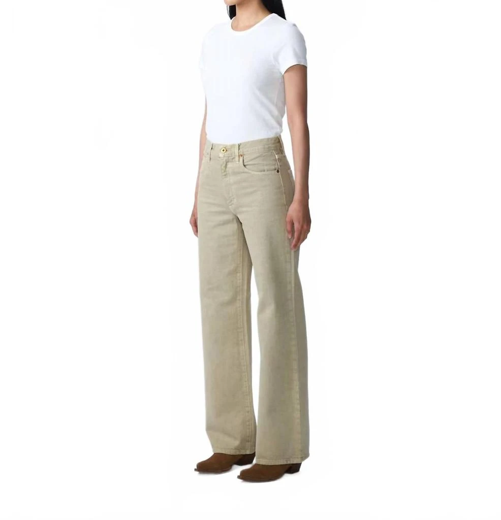 SLVRLAKE Grace Wide Leg Pants In Pale Khaki 2