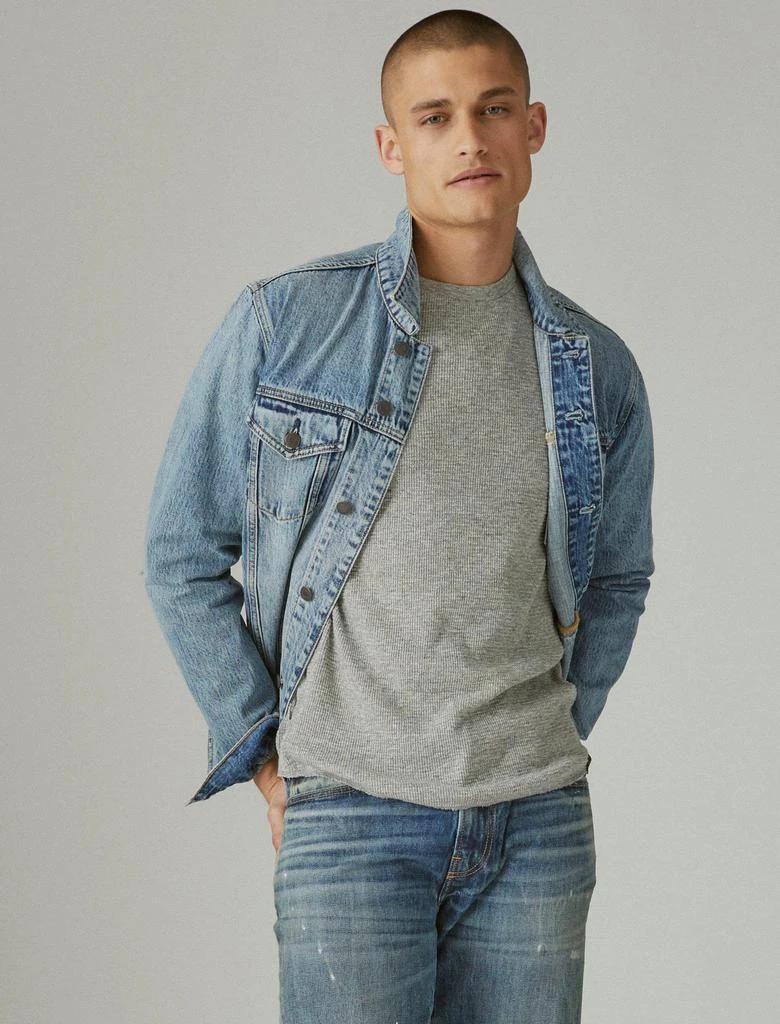 Lucky Brand Men's Garment Dye Thermal Crew 2