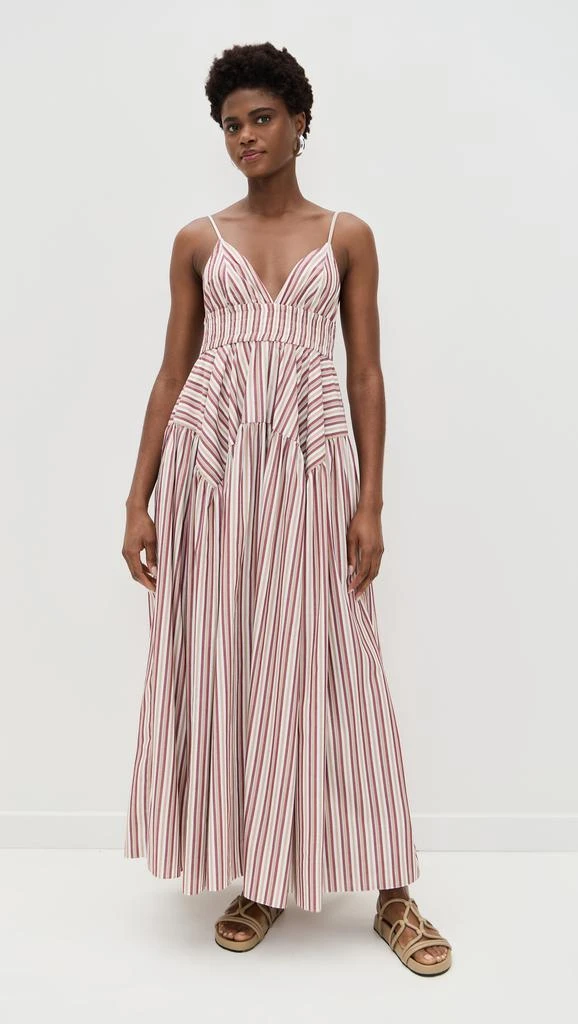ROSETTA GETTY Gathered Peplum Camisole Dress 6