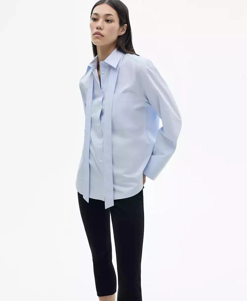 Mango Women's Bow-Tie Shirt 6