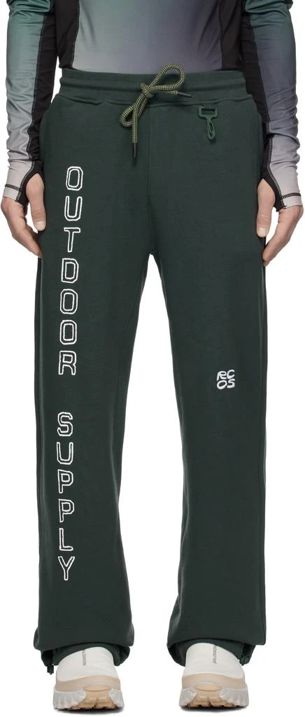 RCOS Green RC Outdoor Supply Logo Sweatpants 1