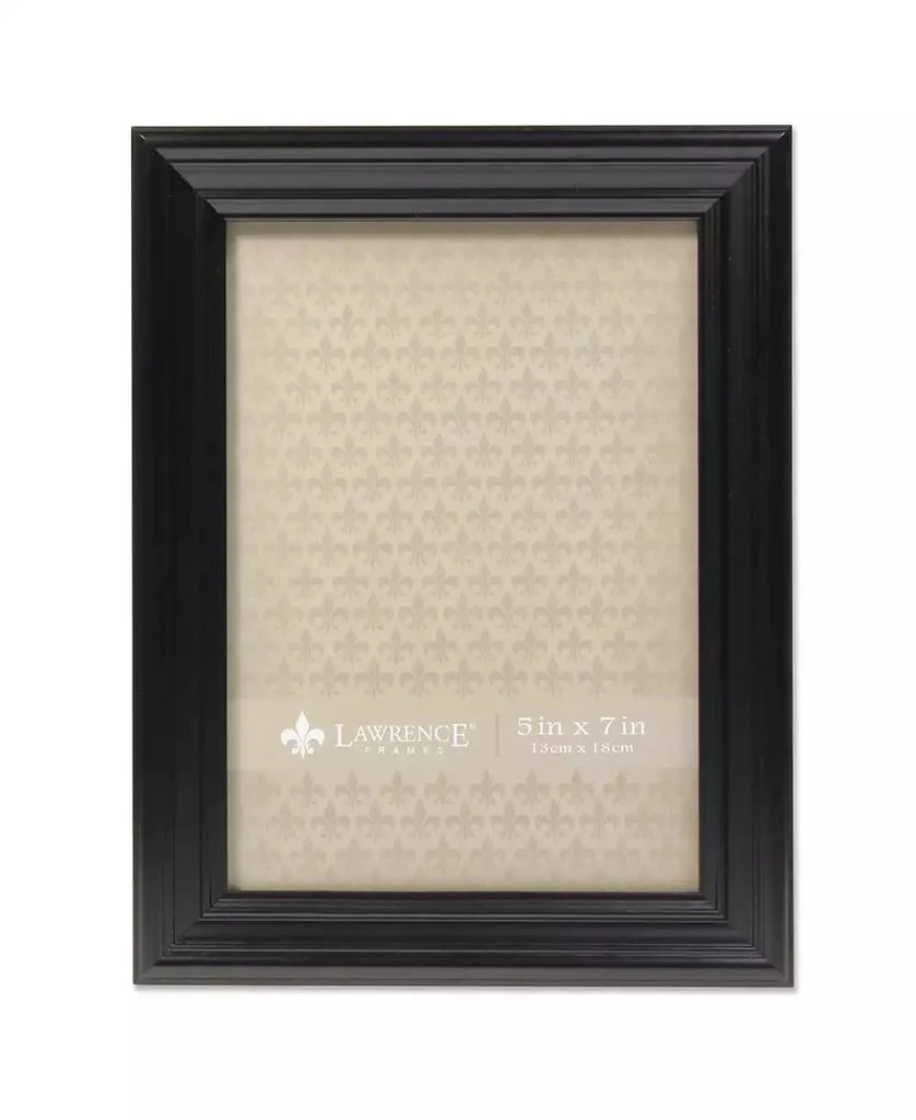 Lawrence Frames Classic Detailed Black Picture Frame - 5" x 7"