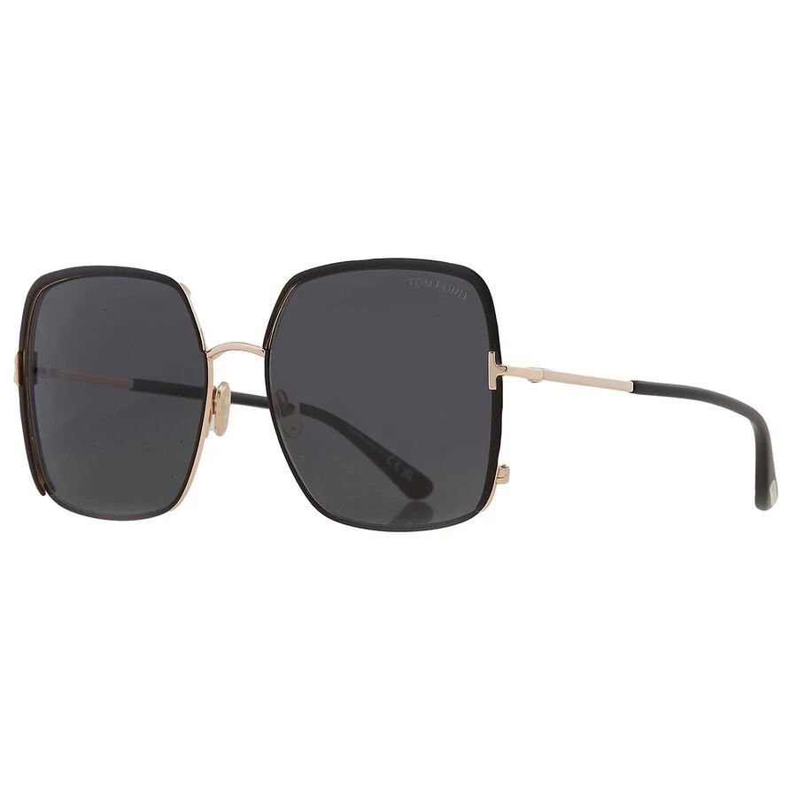 Tom Ford Raphaela Smoke Butterfly Ladies Sunglasses FT1006 02A 60 3