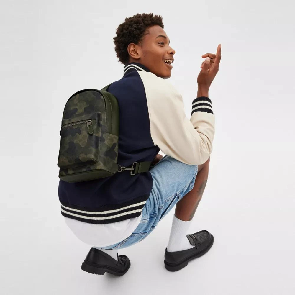 Coach West Pack In Signature Camo Print 2