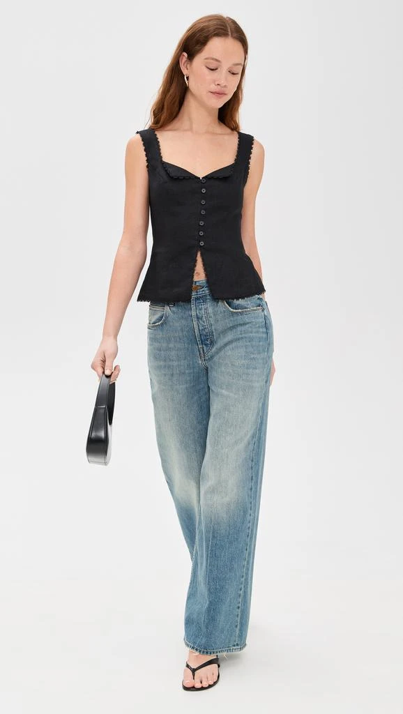 Reformation Viola Linen Top 4
