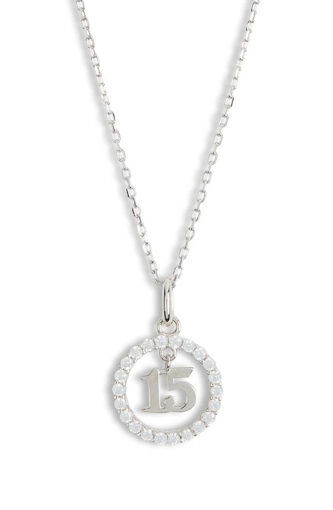Argento Vivo Sterling Silver Quince CZ Pendant Necklace 1