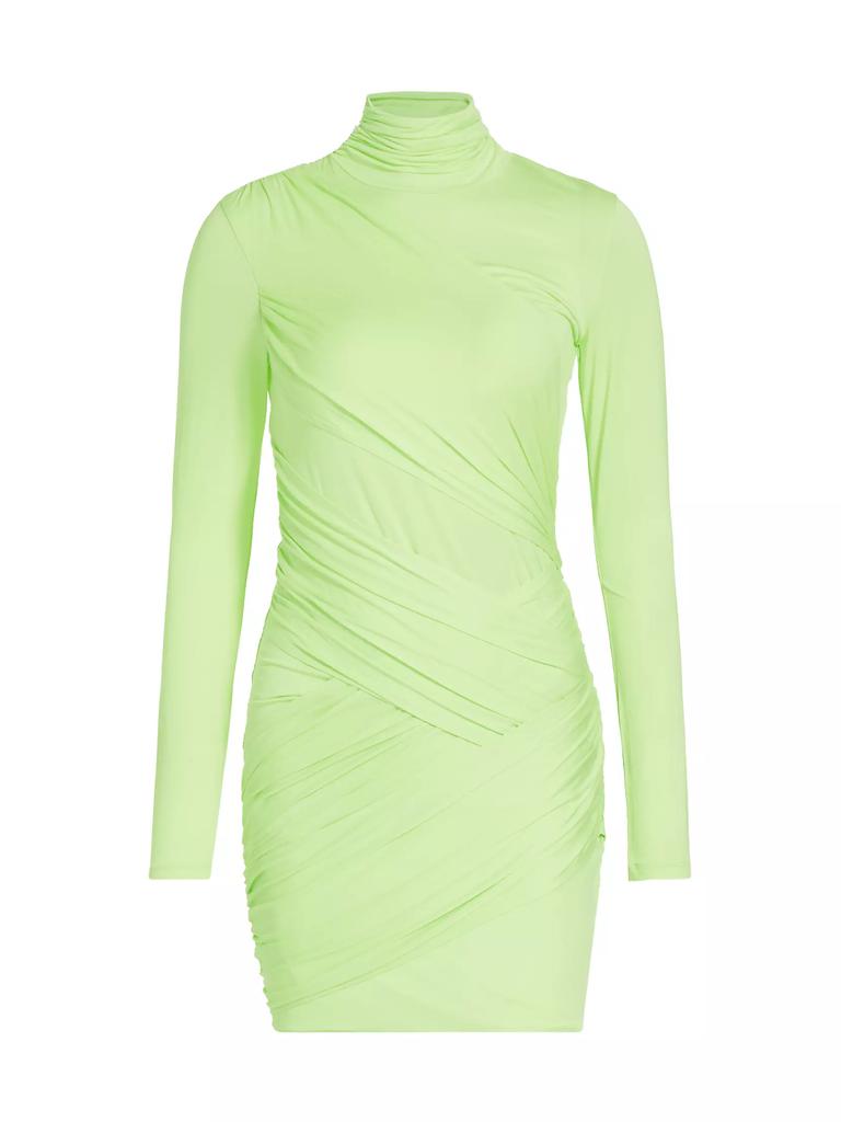 Gauge81 Kores Draped Turtleneck Minidress