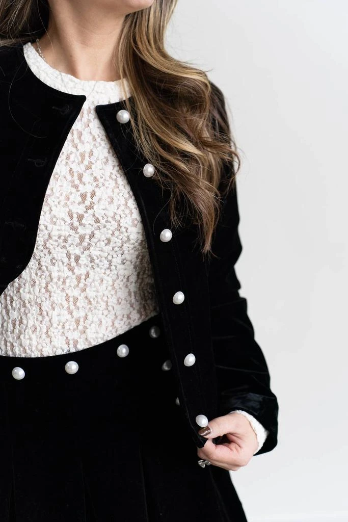 TCEC Tcec - Georgie Pearl Button Front Jacket 9