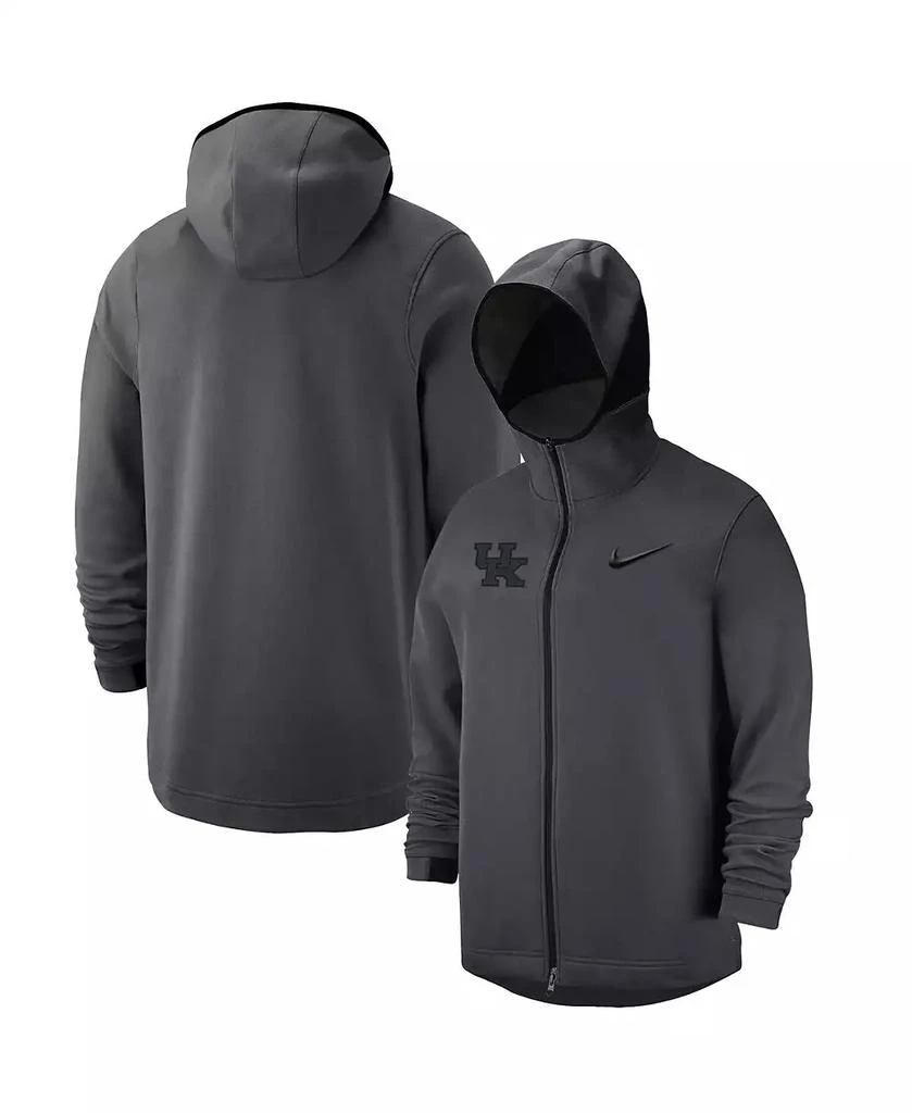 NIKE Men's Anthracite Kentucky Wildcats Tonal Showtime Full-Zip Hoodie 1