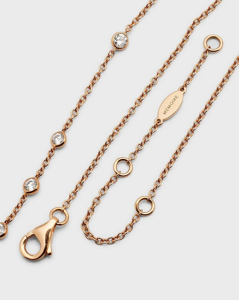 Memoire 18k White Gold Dazzle By-the-Yard Diamond Necklace, 18"L, 0.76tcw 4
