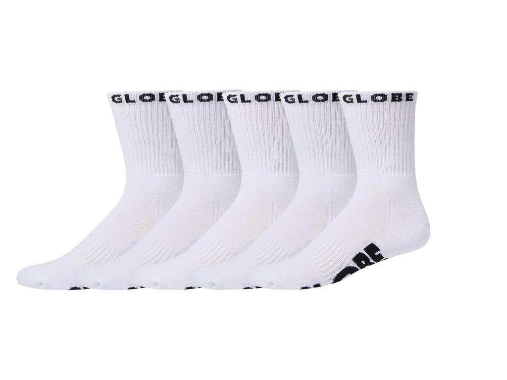 Globe Whiteout Sock (5-Pack)