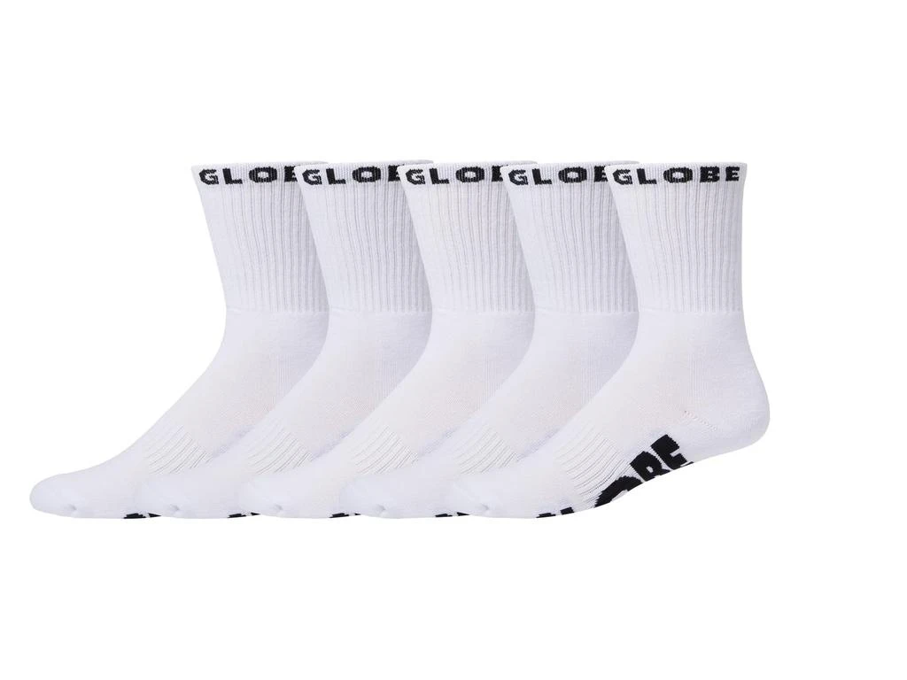 Globe Whiteout Sock (5-Pack) 1