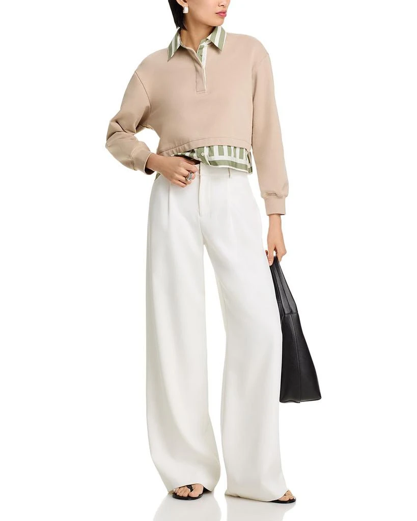 3.1 Phillip Lim Cropped Layered Look Sweatshirt 2