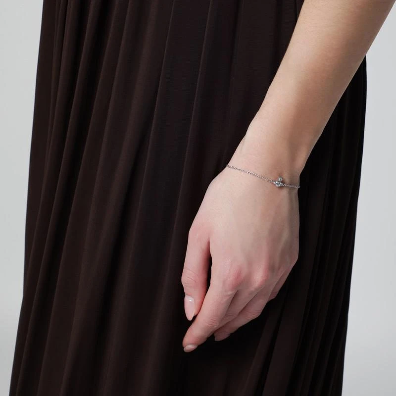 Vivienne Westwood Orb logo bracelet with crystal 2