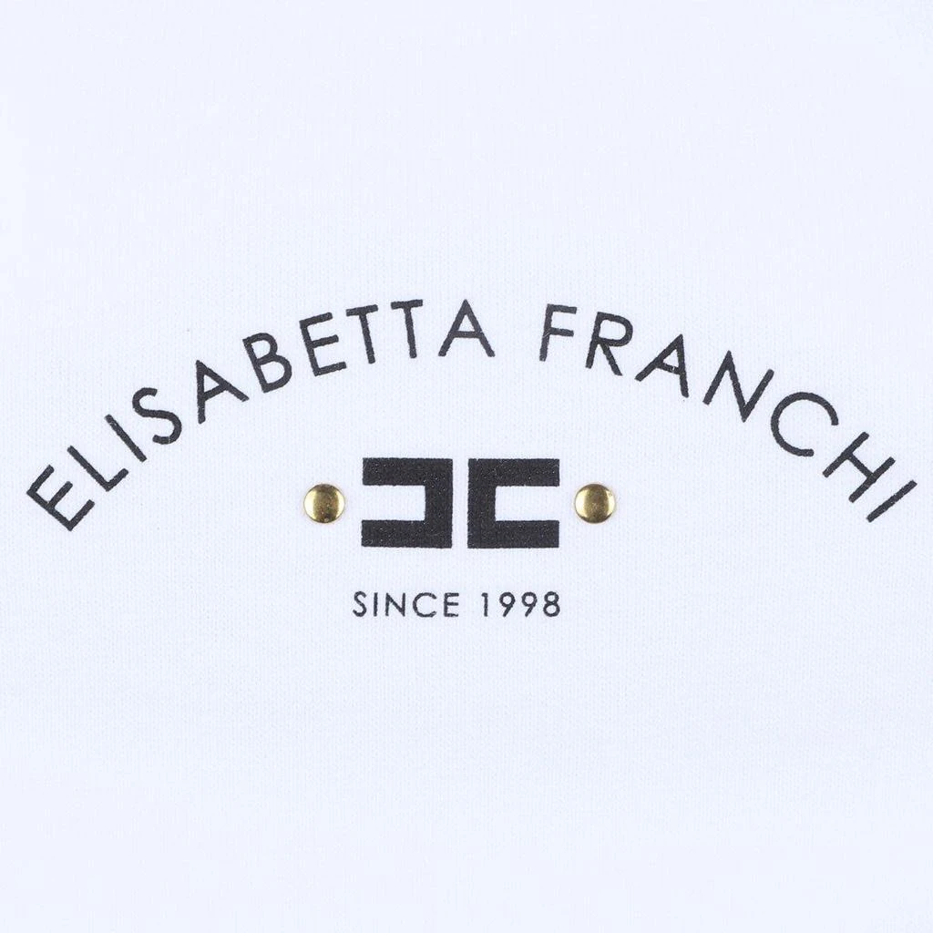 ELISABETTA FRANCHI Logo Printed Jersey Tank Top 4