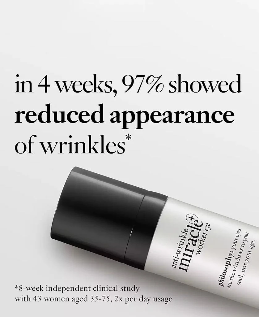 philosophy Anti-Wrinkle Miracle Worker+ Line-Correcting Eye Cream, 0.5-oz. 3