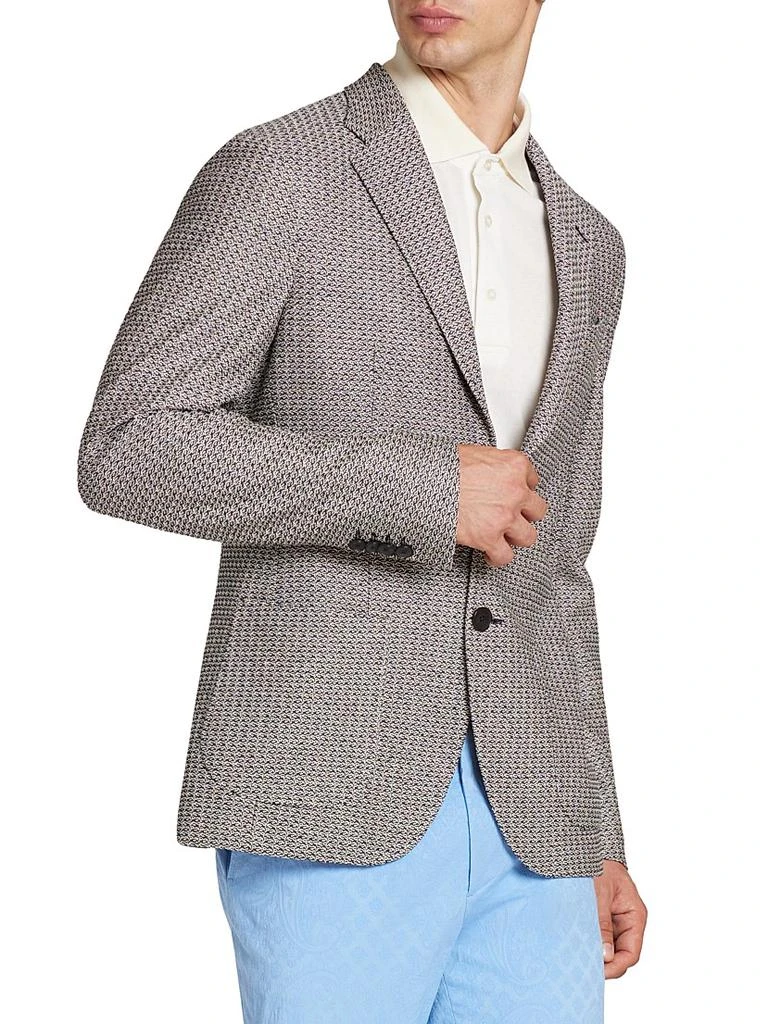 ETRO Roma Geometric Single-Breasted Sport Jacket 4