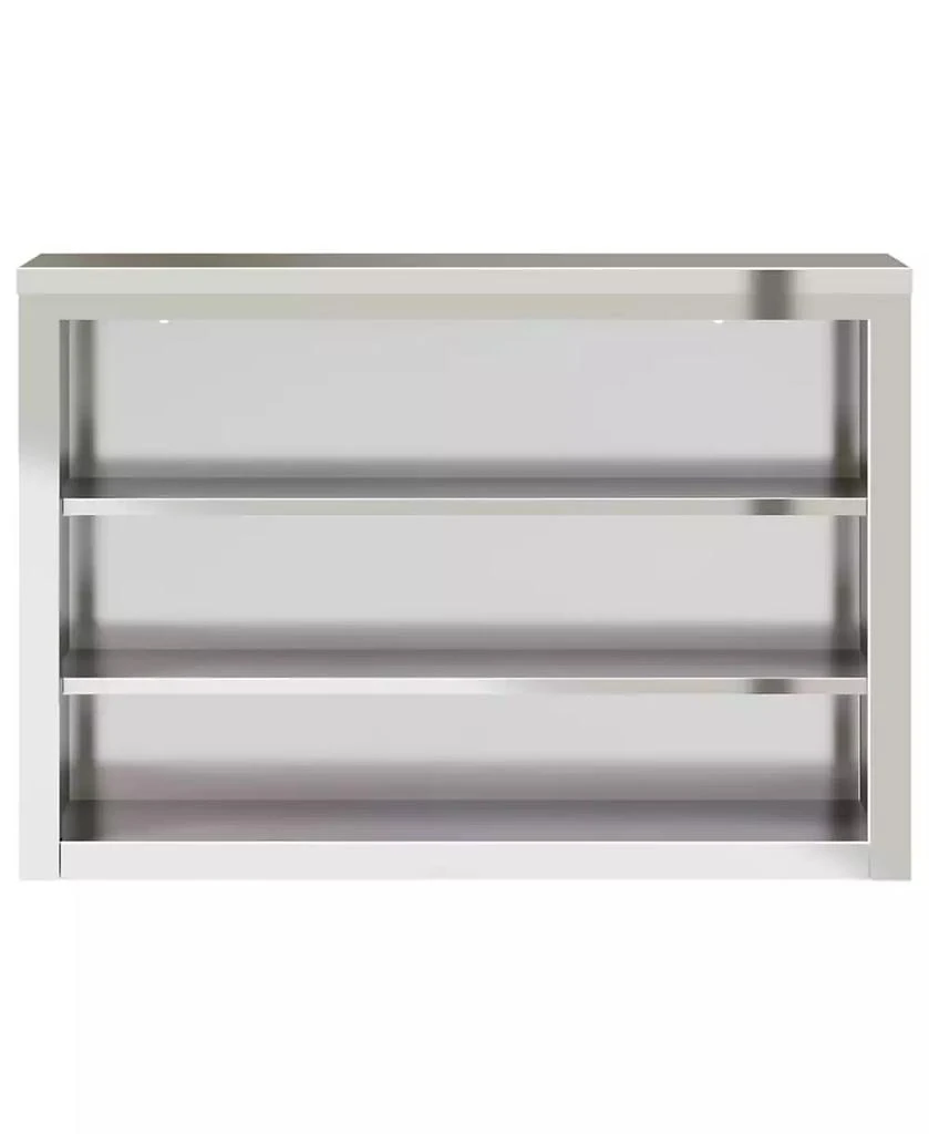 vidaXL Stainless Steel Shelved Kitchen Wall Cabinet 4