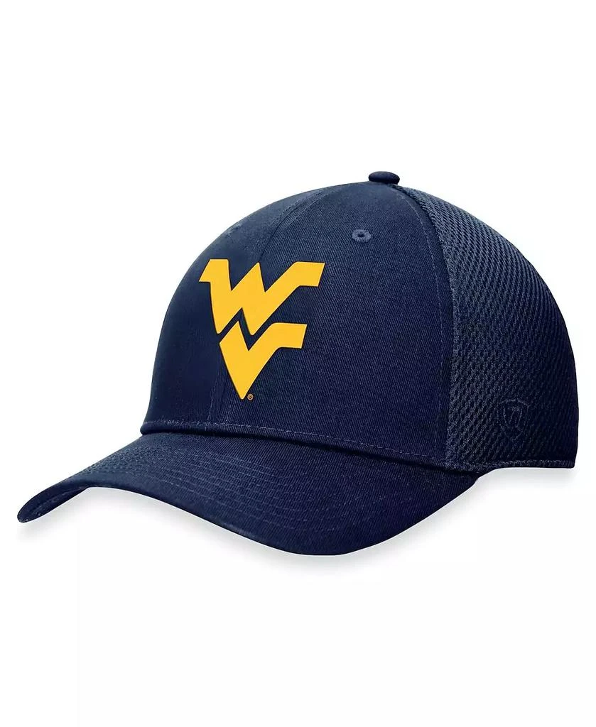 Top of the World Men's Navy West Virginia Mountaineers Spacer Flex Hat 1