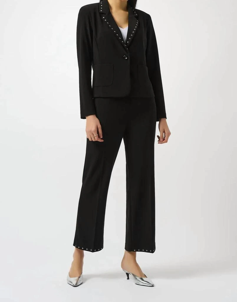 JOSEPH RIBKOFF Joseph Ribkoff - Studded Fitted Blazer Jacket