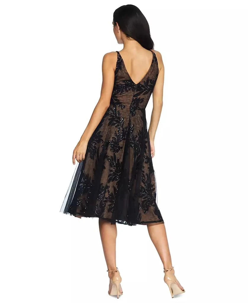 Dress The Population Women's Courtney Sequin and Tulle Dress 2