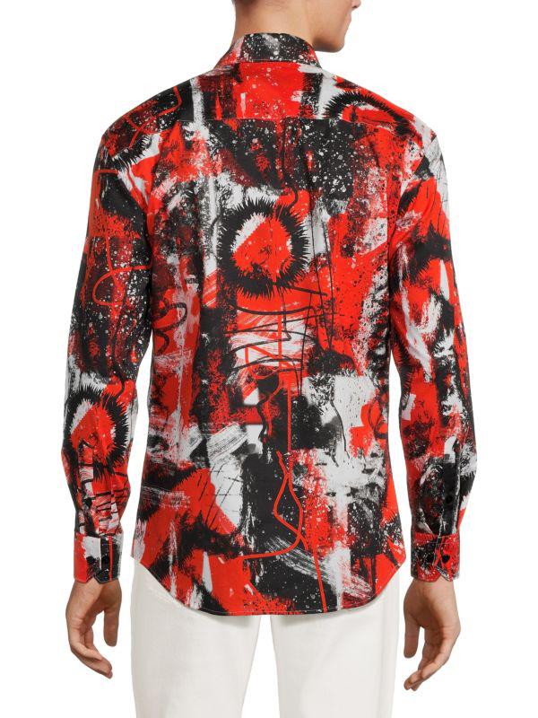 Bertigo Print Long Sleeve Shirt